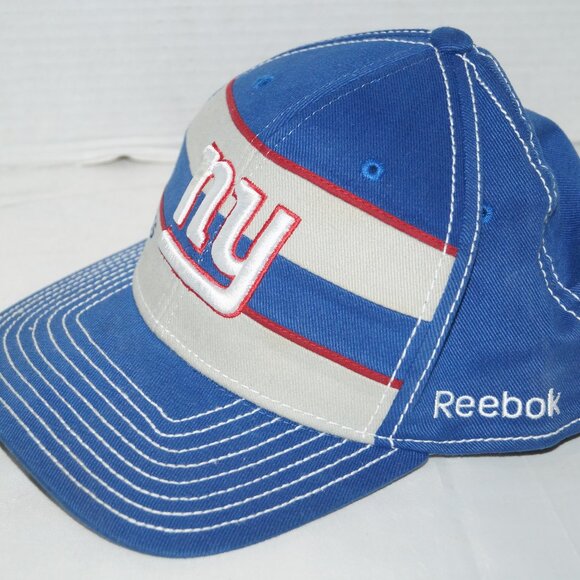 Reebok NY NEW YORK GIANTS Hat Cap NFL Equipment On Field Size L/XL Unisex EUC - Picture 2 of 6
